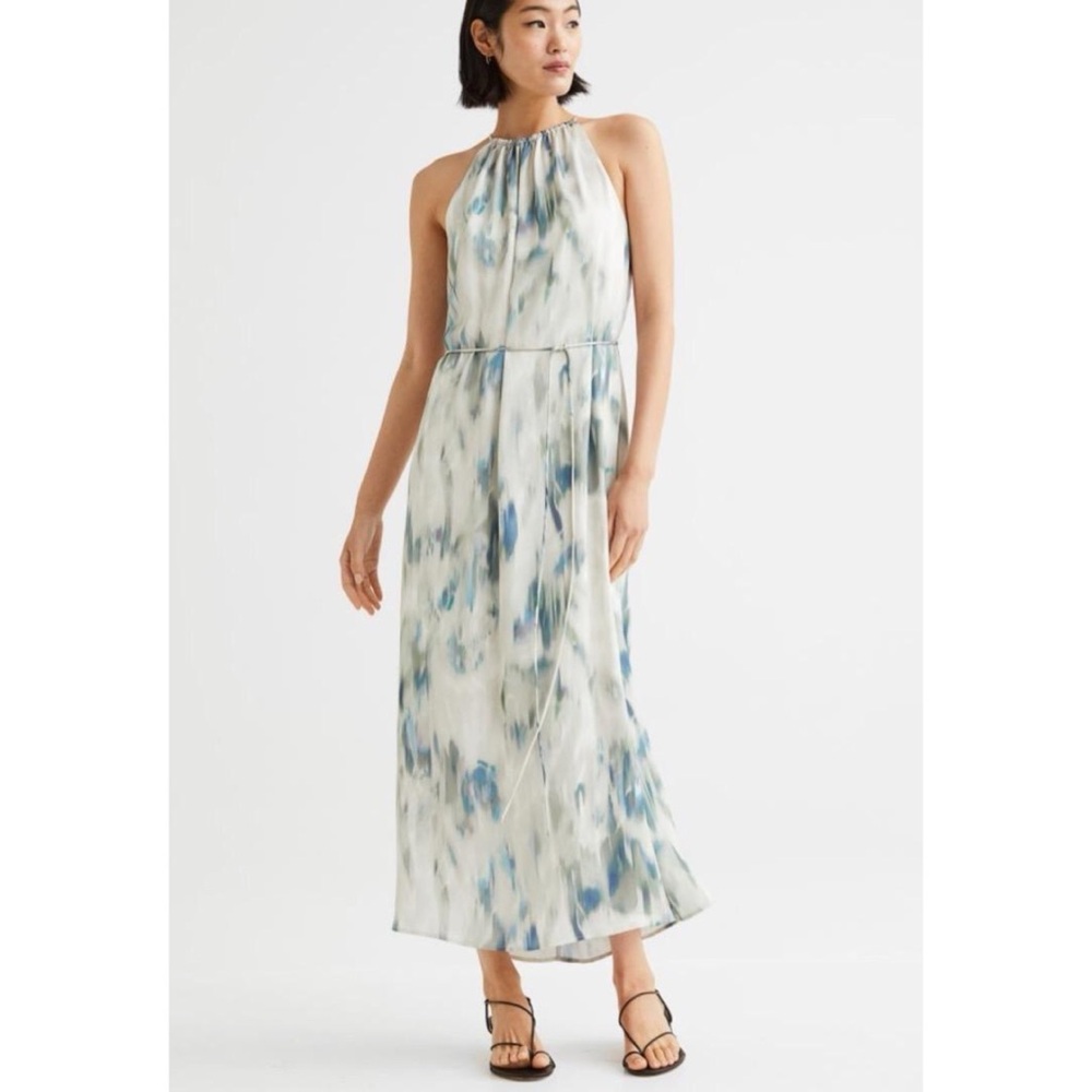 H&M Halterneck Maxi Dress - Size Medium